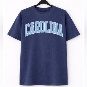 New UNC North Carolina Tar Heels Comfort Colors Shirt Shirt, Navy, M